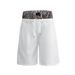 Men's Camouflage Patchwork Sweatpants American Street Style Waistband Hip Hop Casual Embroidered Five Point Shorts_viptrois.com