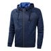 Men's Athletic Hoodie Zip-Up - Slim Fit Workout Jacket With Jacquard Pattern, Lightweight Running Top For Gym & Casual (Gray/Black/Blue, XL-8XL)_viptrois.com