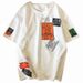 Men's Clothing Summer New Short-sleeved T-shirt Men's Ins Style Handsome Half-sleeved Trend Loose Round Neck Five-point Sleeve Bottoming Shirt T-shirt_viptrois.com