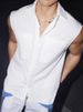 2025 Summer New American Design Niche Sleeveless Vest Shirt Loose Casual Versatile Fashion Top_viptrois.com