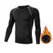 Autumn Winter Fleece-Lined Sportswear Set For Men Outdoor Skiing Running Quick-Dry Tight Fitness Base Layer Thermal_viptrois.com