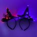 Halloween LED luminous headdress female witch magic show party hat_viptrois.com