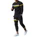 Men's Clothing Long Sleeved Trousers Suit 3D Digital Personality Ethnic Style Printing Fashion Casual Tights_viptrois.com