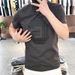 Summer New Cotton Men's Fashion European Version Breathable Knitted T-shirt Youth Summer High-end Short Sleeved Top_viptrois.com
