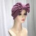 Women's Hijab new summer solid color bow hat elegant comfortable breathable_viptrois.com