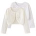 Hand Crocheted Beaded Floral Cardigan For Girls - Lightweight Korean Style Knitwear For Spring & Summer (8-16 Years)_viptrois.com