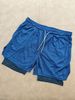 Men's Clothing Shorts Breathable Double Layer Quick Drying Sports Pants Men's Summer Fitness Sports Shorts_viptrois.com