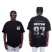 American Small Neckline Digital Printing, Summer Loose And Versatile Shoulder Versatile T-shirt_viptrois.com