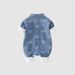 Baby Jumpsuits Boys And Girls, Autumn Outing Clothes, Denim, Super Cute Baby Clothes, Internet Celebrity Jumpsuits With Shoulder Bag_viptrois.com