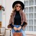 Wool-neck knitted tassel cape coat women with a fashion cape_viptrois.com