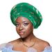 new feather hot stamping Nigerian wedding heavy duty laminated multi layer African turban hat_viptrois.com