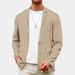 Men's Spring And Autumn Leisure Cotton And Linen Loose Suit Tops Youth Leisure Solid Color Suit Jacket_viptrois.com