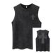 European And Dark Washed Vintage Sleeveless Pure Cotton T-Shirt For Men Hip Hop American Style Ins Trend Loose Sports_viptrois.com
