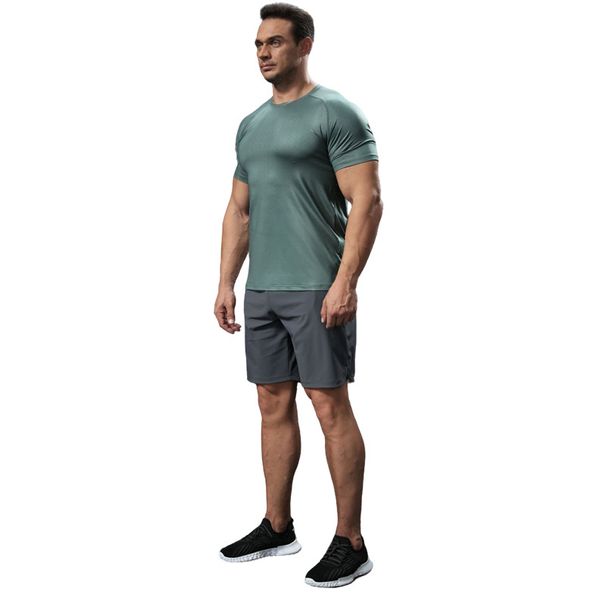 Men's Clothing Casual Sports Short Sleeved T Shirt Men's Summer Thin Quick Drying Clothes Outdoor Running Basketball Training Fitness Clothes Tops_viptrois.com