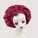Large Elastic Wide Brim Satin Sleep Cap With Ribbon Bowknot Headband Women's Hair Protection Hat_viptrois.com