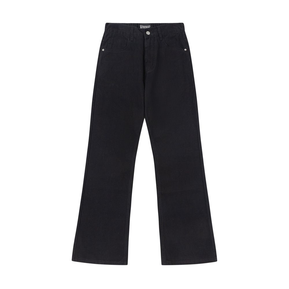 Flared Vibe Trendy Brand Men's Solid Color Simple Versatile Loose Wide-Leg Long American Style Hippie Casual Pants_viptrois.com