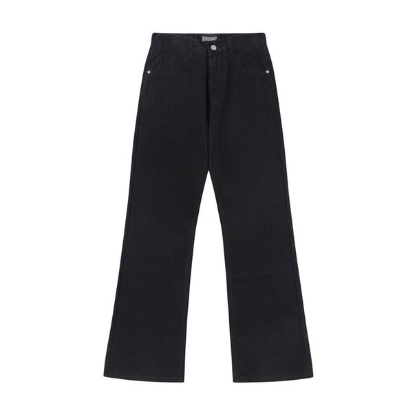 Flared Vibe Trendy Brand Men's Solid Color Simple Versatile Loose Wide-Leg Long American Style Hippie Casual Pants_viptrois.com