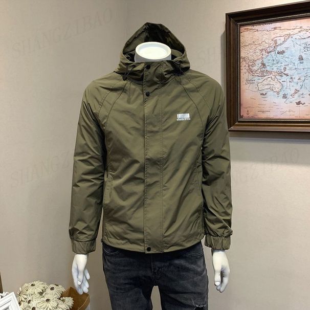 2024 Spring And Autumn Men's Hooded Outdoor Jacket Men's Jacket Youth Trendy Brand Versatile Windproof Top Men's_viptrois.com