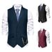 Men's Suit Vest Wedding Party Lapel Chain With Vest Vest_viptrois.com