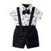 Mother&Kids Boy baby gentleman triangle suit summer boy dress children's dress_viptrois.com