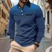 Unbeatable Quality 2024 Spring And Autumn New Men's Long Sleeved 3D Printed Polka Dot Casual Polo Shirt_viptrois.com