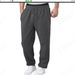 Men’s Fleece Sweatpants – Loose Fit Casual Pants For Autumn & Winter, Soft & Warm (Black/White/Gray/Green/Navy/Camel, S-3XL)_viptrois.com
