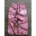 Men's Fashion Cargo Pants – Pink Botanical Print Streetwear Trousers (S-XXXL, Oversized Fit)_viptrois.com