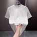 Men's Clothing Summer Fashionable Crew Neck T-Shirt For Men Trendy Elegant Short Sleeve With Rhinestones And Embroidery Handsome Top_viptrois.com