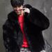 Men's Clothing 2024 Winter New Tuscan Fox Coat Men's Thickened Leather Youth Hooded Fur Coat Trend_viptrois.com