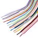 Shoe Accessories 8mm couple single layer flat colored shoelaces suitable for board shoes canvas shoes white shoes sports casual shoelaces_viptrois.com