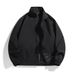 Autumn Men's Trend Contrasting Colors Loose Stand-up Collar Jacket Casual Sports Men's Top_viptrois.com
