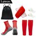 Outdoor Sports Combination Anti Slip Sports Football Socks Sports Ball Bag Bandage Socks Leg Guards Knee Pads_viptrois.com