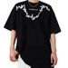 2025 Summer New Printed Couple Short Base Shirt American High Street Loose Casual Half Sleeved T-Shirt For Men_viptrois.com