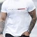 Cotton Men's Summer Loose Paris Letter Printed Casual Round Neck Short Sleeved T-shirt Top Can Be+DZ_viptrois.com