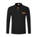 Men's Clothing Men's Polo Shirt Long Sleeve Lapel Business Casual Fashion_viptrois.com