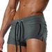 Men's Clothing Low Waist Side Pocket Sexy Men's Large Size Hot Spring Swimming Trunks Quick Drying Boxer Briefs_viptrois.com