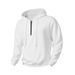Men's Autumn New Hooded Stand Up Collar Half Zip Outdoor Leisure Sports Sweatshirt_viptrois.com