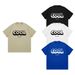 American Small Neckline High Street Printed Men's Cotton Versatile Top Summer New Oversize Front Shoulder Loose Short Sleeves_viptrois.com