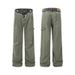 Men's Clothing Overalls For Men And Women Camouflage Patchwork Holes Loose Straight Cleanfit Mopping Casual Pants_viptrois.com