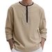 Men's Clothing New Casual Beach Men's Shirt European And American Cotton And Linen Middle Eastern Desert Style Long Sleeved Polo Shirt_viptrois.com