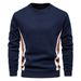 Men's Slim Fit Long Sleeve Pullover Sweatshirt – 60% Cotton Blend, Ribbed Hem & Cuffs, Casual Fall Fashion (Black/Navy/Heather Gray/Olive) S-XXL_viptrois.com