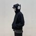 Boxy Cropped Hoodie – 540GSM Oversized Zip-Up With Drop Shoulder & Heavyweight Cotton_viptrois.com