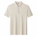 Men's Clothing Nylon Nylon Ice Silk Seamless Short Sleeved Polo Shirt Men's Summer Lapel Casual Elastic Non Iron T Shirt Men's Clothing Wholesale_viptrois.com