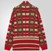 1 Foreign Trade Autumn Winter Men's Fashion Plaid Knitted Cardigan Long Loose Plus Size Sweater Jacket Men SY0005_viptrois.com