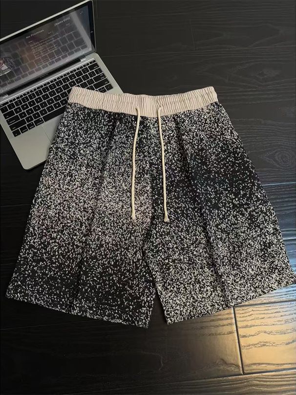 Hawaiian-Inspired Knit Shorts For Men – Stylish Beach Casual 5-Inch Relaxed Fit – Breathable Summer Lounge & Streetwear_viptrois.com