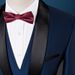 Men's new foreign trade green fruit collar men's dress groom's best man's suit suit male emcee performance business casual men's wear_viptrois.com