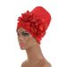 special supply of space layer side satin two sequins large flowers African hat Muslim hat Baotou hat_viptrois.com