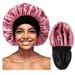 Women's Satin Sleep Cap With Wide Band - Soft & Breathable Hair Bonnet For Sleeping, Bathing, And Styling - Double Layer Design For Comfort And Style_viptrois.com