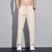 Men's Clothing Summer Nine Points Casual Pants Men's Fashion New Elastic Straight Boys' Trousers Slim Fit Pants Men_viptrois.com
