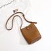 Women's Bucket Bag Can Double Back Leather Texture Soft Leather Crossbody Bag Bucket Bag Female Mobile Phone Bag_viptrois.com